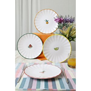 Fruit Feast Sirius Pasta Tabağı 22 Cm 4 Adet 23108-11