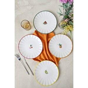 Fruit Feast Sirius Pasta Tabağı 22 Cm 4 Adet 23108-11