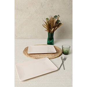 Krem Siera Kayık Tabak 31*21 Cm 2 Adet 030