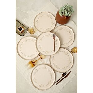 Taupe Bloom Nordıc Servis Tabağı 28 Cm 6 Adet 22528