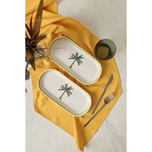 Palmiye Noyan Kayık Tabak 26 Cm 2 Adet 22642
