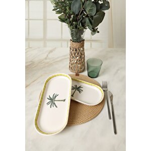 Palmiye Noyan Kayık Tabak 26 Cm 2 Adet 22642