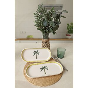 Palmiye Noyan Kayık Tabak 26 Cm 2 Adet 22642