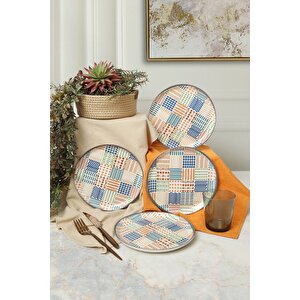 Etnik Hitit Pasta Tabağı 20 Cm 4 Adet 22552