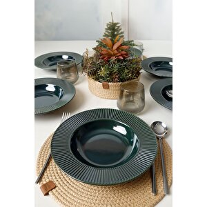 Zümrüt Myra Yemek Tabağı 24 Cm 6 Adet