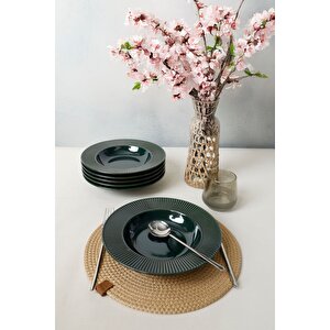 Zümrüt Myra Yemek Tabağı 24 Cm 6 Adet