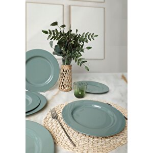 Yeşil Assos Servis Tabağı 28 Cm 6 Adet 326