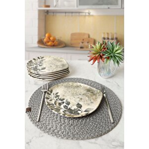 Forest Rustle Serenity Pasta Tabağı 22 Cm 6 Adet 23008
