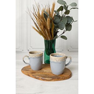 Shizen Gri Bulut Kupa 9 Cm 2 Adet 613