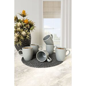 Mat Gri Bulut Kupa 9 Cm 6 Adet 643