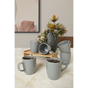 Mat Gri Bulut Kupa 9 Cm 6 Adet 643