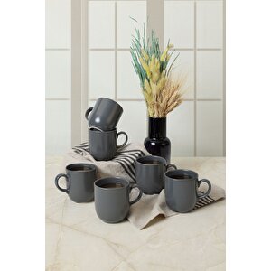 Mat Gri Ekinoks Kupa 10 Cm 6 Adet 959