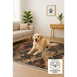 Halı – Lacivert; Sarı – Geometrik Desen, Pamuk Dokuma Taban, Makinede Yıkanabilir, Kolay Temizlenebilir, Toz Ve Tüy Tutmaz, Kaymaz, Evcil Hayvan Dostu