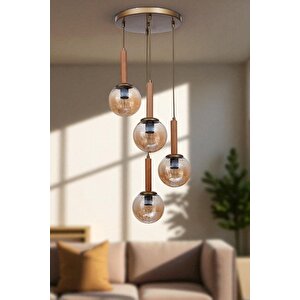 Işil 4 Lü Tepsi̇li̇ Naturel Bal Camli Sarkit