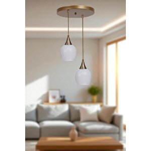 Enzo 2 Li̇ Tepsi̇li̇ Eski̇tme Beyaz Camli Sarkit