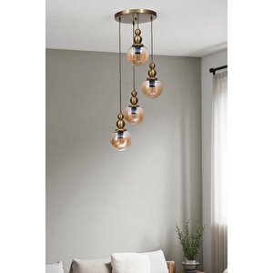Yaren 4 Lü Tepsi̇li̇ Eski̇tme Bal Camli Sarkit
