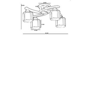 Weston 4 Lü Naturel Çi̇ft Camli Plofonyer Avi̇ze