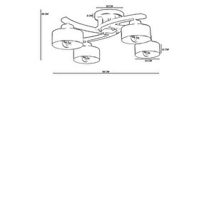 Weston 4 Lü Cevi̇z Metal Başlikli Plofonyer Avi̇ze