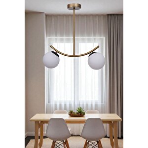 Velvet 2 Li̇ Eski̇tme Beyaz Camli Plafonyer Avi̇ze