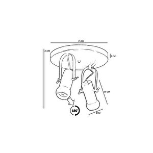 Pascal 2 Li̇ Tepsi̇li̇ Naturel Plafonyer Avi̇ze