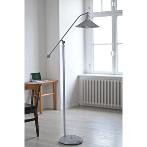 Moka Gri̇ Lambader Metal Başlikli
