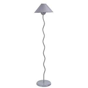 Eva Gri̇ Lambader Hasir Gri̇ Abajurlu