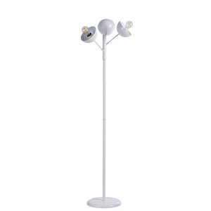 Küre 3 Lü Beyaz Lambader Metal Başlikli