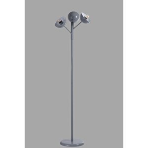 Küre 3 Lü Gri̇ Lambader Metal Başlikli