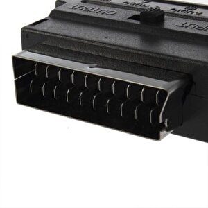 Scart To Rca Skart Tos Av Svideo Çevirici Dönüştürücü Adaptör