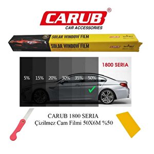 Çok Açık  Si̇yah Çizilmez Seri A Cam Filmi 50cm X 6 M