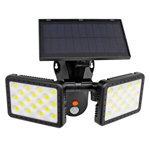 Sensörlü 36 Cob Ledli̇ Solar Aydinlatmali Duvar Lambasi