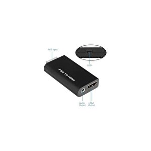 Ps2 To Hdmi Tv Kablosu Çevirici Dönüştürücü Adaptör