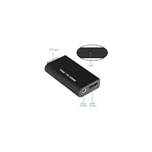 Ps2 To Hdmi Tv Kablosu Çevirici Dönüştürücü Adaptör