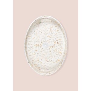 The Mia Sedef Oval Tepsi 45x33x6cm Tlc0079