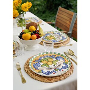 The Mia Limoncello Servis Tabağı 30 Cm 6 Kişilik