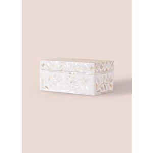 The Mia Sedef Dikdörtgen Kutu 21x12x10 Cm Tlc0072