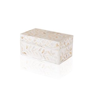 The Mia Sedef Dikdörtgen Kutu 21x12x10 Cm Tlc0072