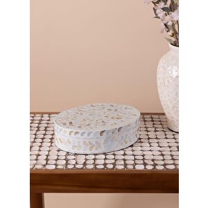 Sedef Yuvarlak Kutu 30x23x8 Cm Tlc0074