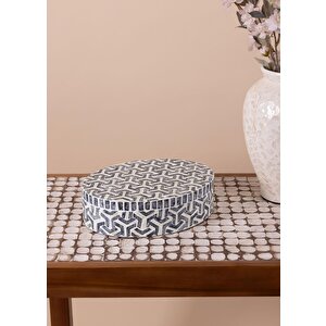 Sedef Yuvarlak Kutu 30x23x8 Cm Tlc0090