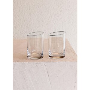 Gina Kahve Yanı Su Bardağı Gümüş 6lı Set