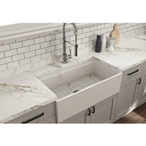 1504-001-0120 Contempo Step Rim Mutfak Eviyesi 84 Cm Beyaz