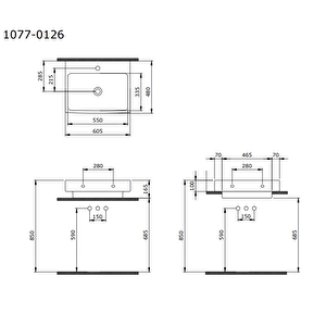 Scala Tezgah Üstü Lavabo 60 Cm Mat Mint Yeşil