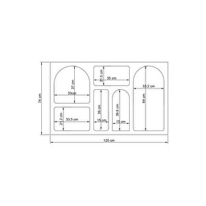 Liva 120cm Modern Konsol (membran Kaplama)