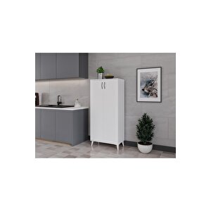 Mdf Topaz 7 Bölmeli Mutfak Dolabı Beyaz