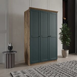 Dali̇ 3 Kapakli Bazali Gardirop Tamami Mdf, Beyaz Beyaz