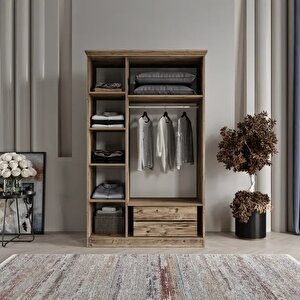 Sofya 3 Kapakli Bazali Gardirop Tamami Mdf, Yeşil Rengi Yeşil