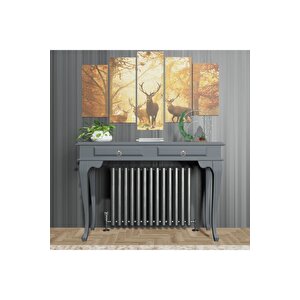 120 Cm Antrasit Gri Çekmeceli Petek Üstü Yüksek Dresuar