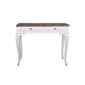 Ahşap 100 Cm Çekmeceli Beyaz Ceviz Dresuar