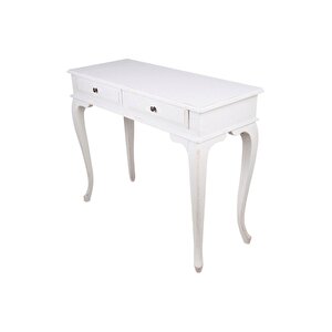 Ahşap 100 Cm Çekmeceli Beyaz Naturel Dresuar