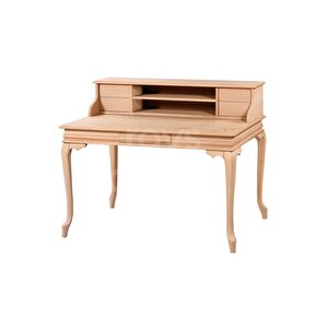 5218 Masif Ham 125 Cm Lükens Raflı Çalışma Masası
